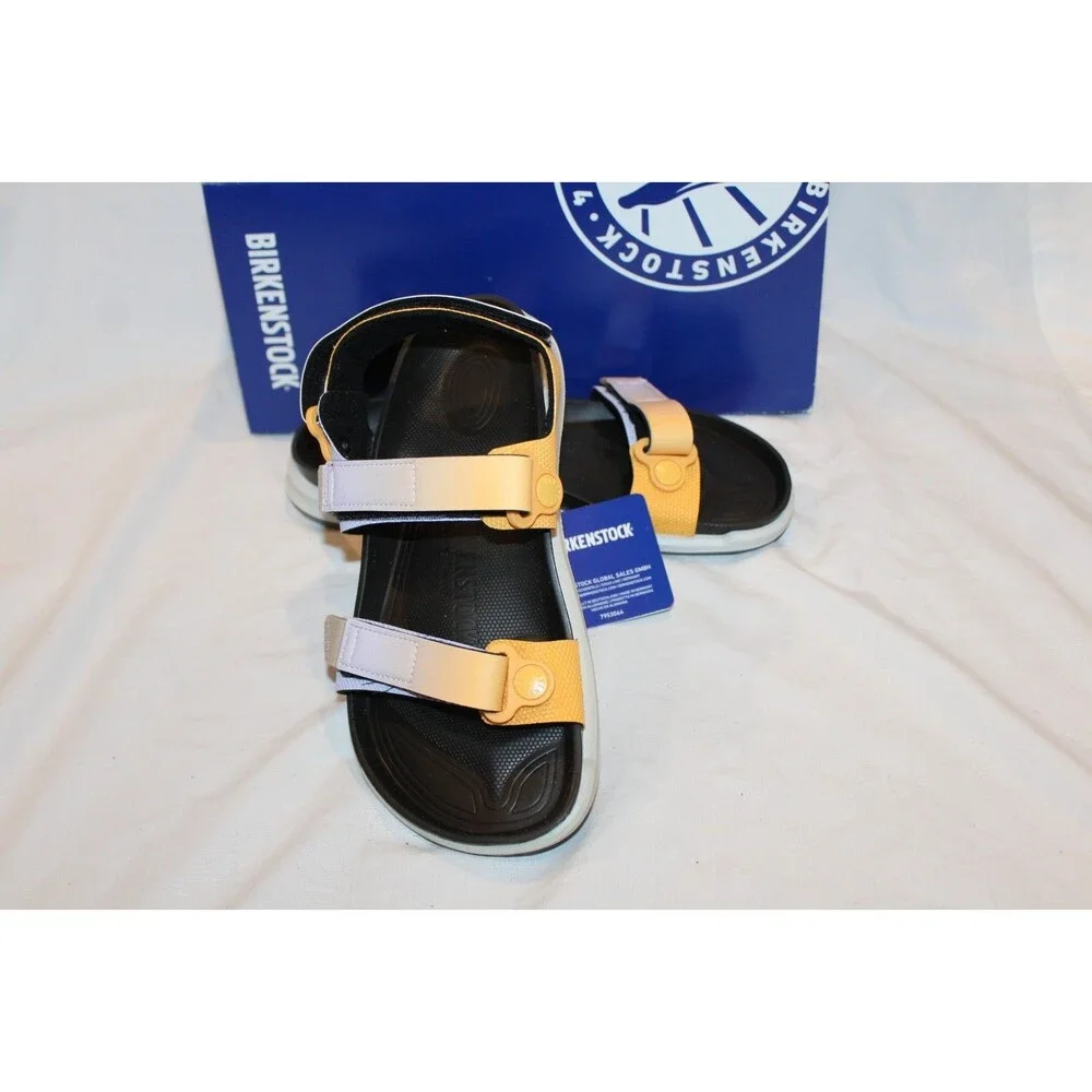Birkenstock Women's Kalahari Birko-Flor Sandals Futura Purple/Apricot EU 38 REG